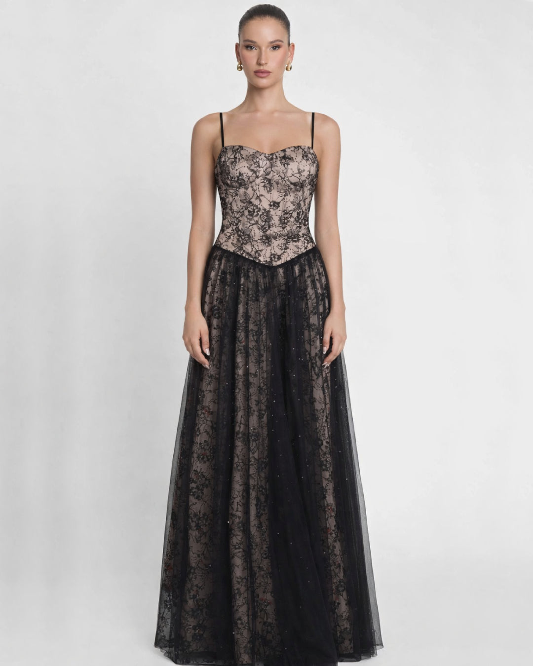 Ayana Lace Maxi Dress Black