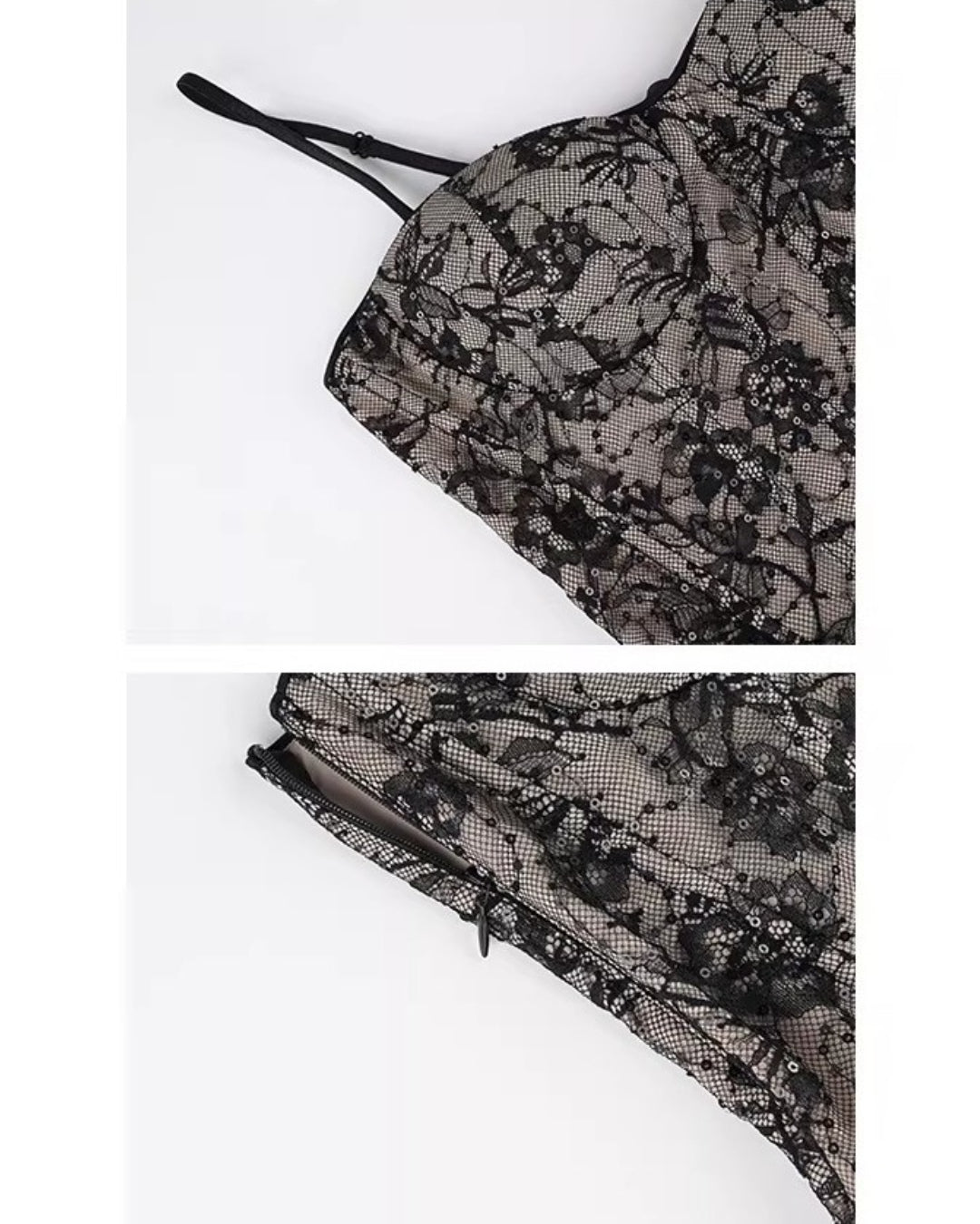 Ayana Lace Maxi Dress Black