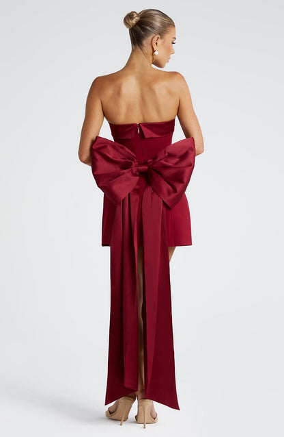 Barbara Mini Dress Wine
