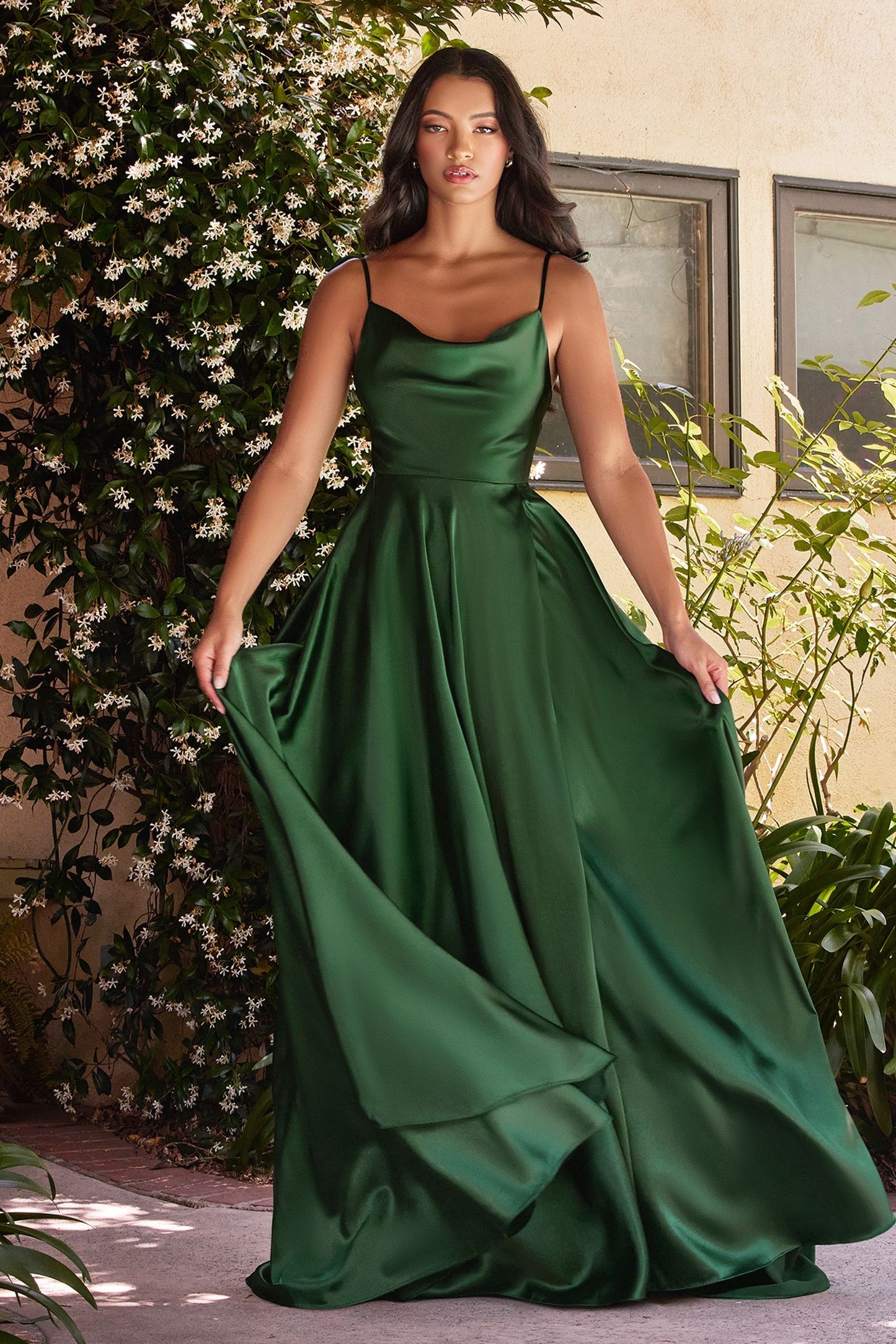 LOTTIE GOWN SATIN A- DRESS