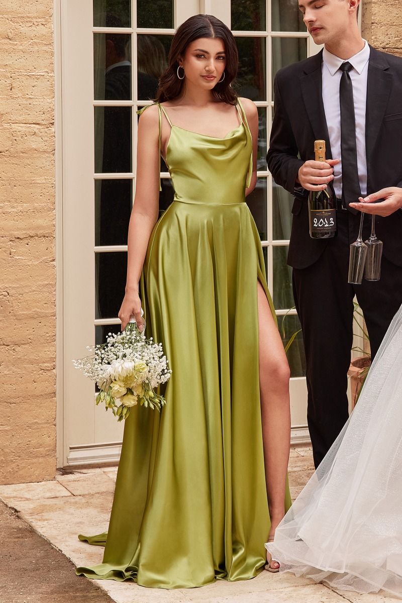LOTTIE GOWN SATIN A- DRESS