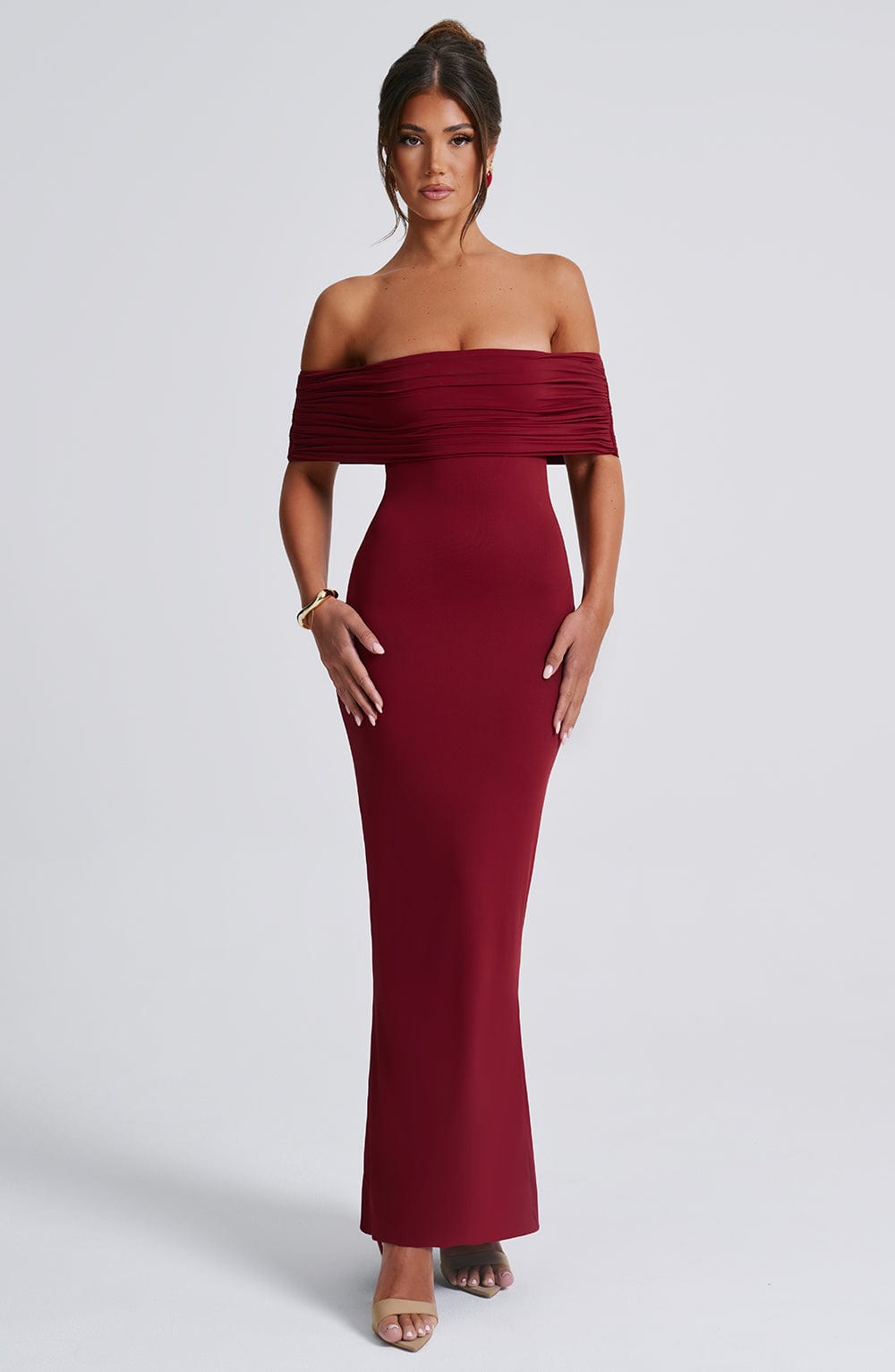 Belinda Maxi Dress Burgundy