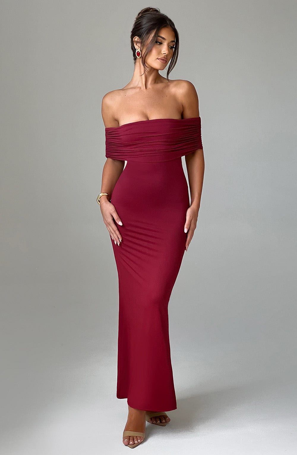 Belinda Maxi Dress Burgundy