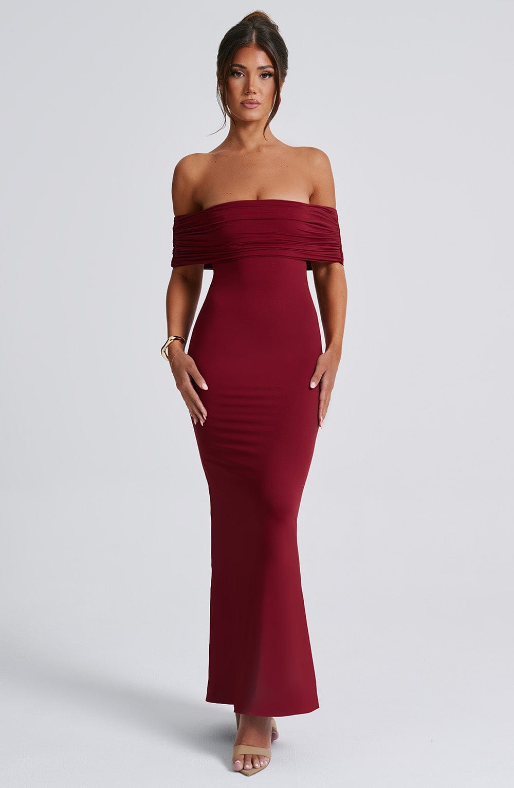 Belinda Maxi Dress Burgundy