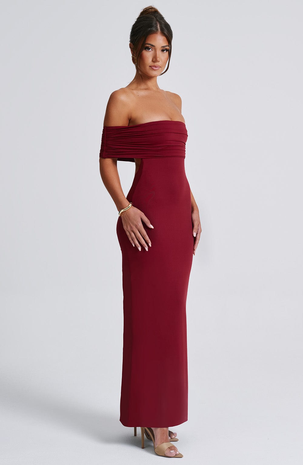 Belinda Maxi Dress Burgundy