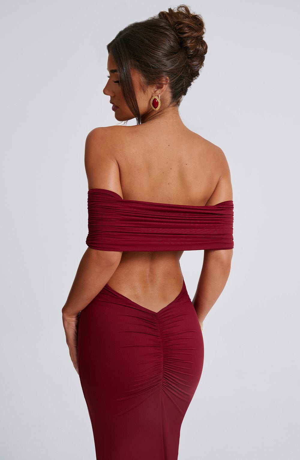 Belinda Maxi Dress Burgundy