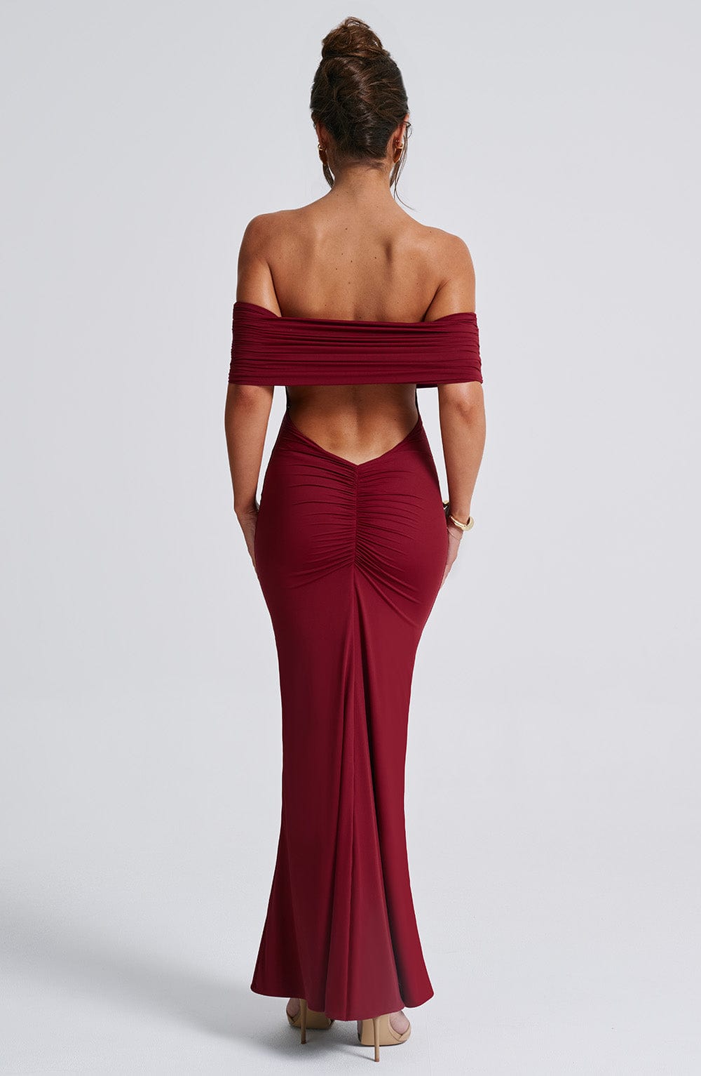 Belinda Maxi Dress Burgundy