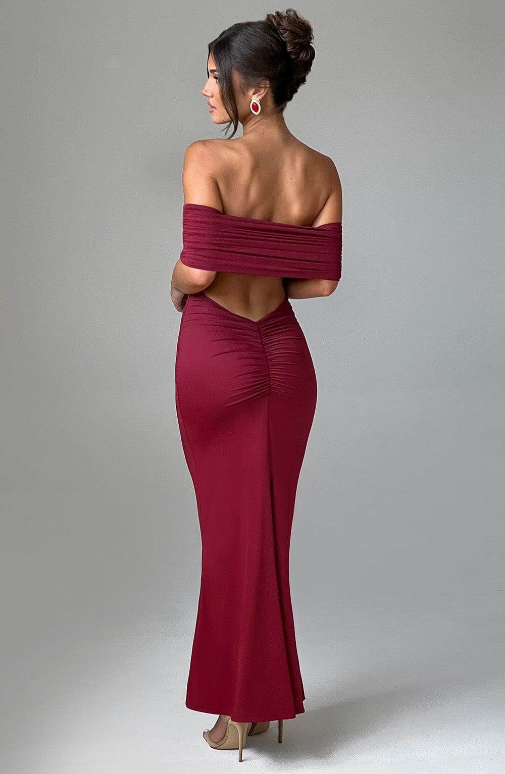 Belinda Maxi Dress Burgundy