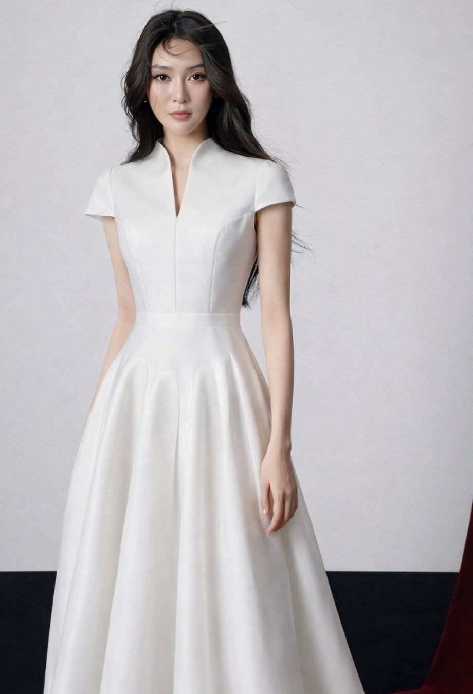 Betty Midi Dress White