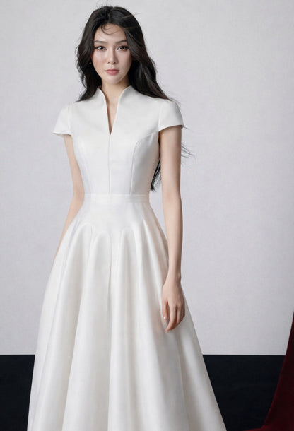 Betty Midi Dress White