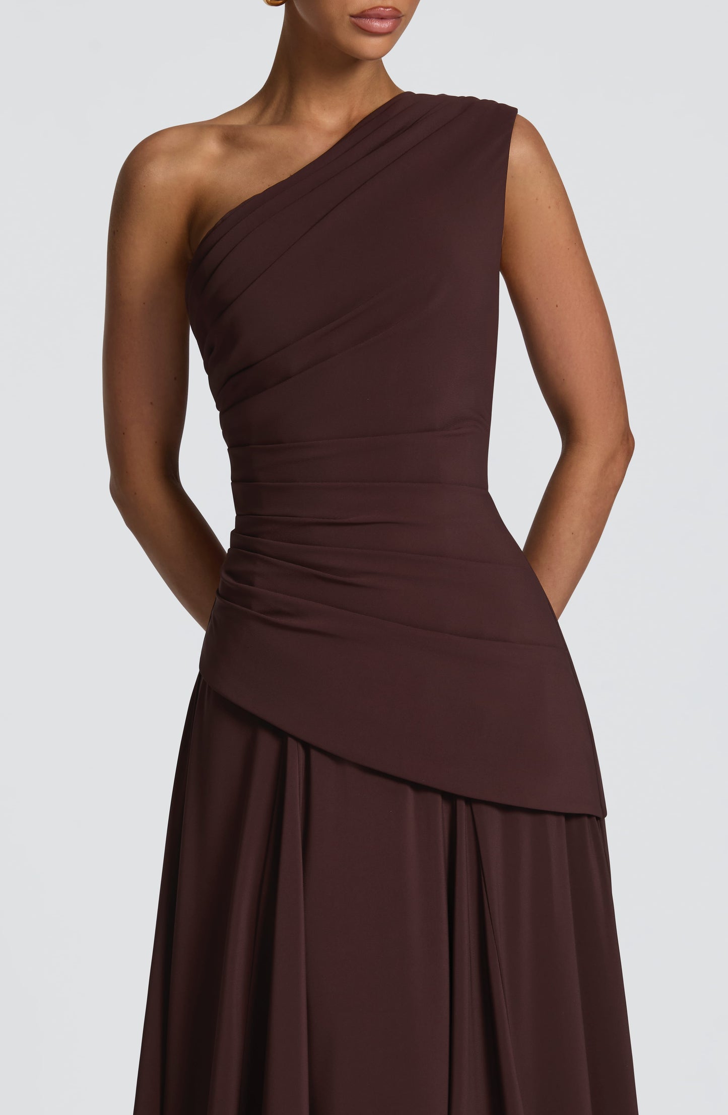 Bianca Maxi Dress Plum Brown
