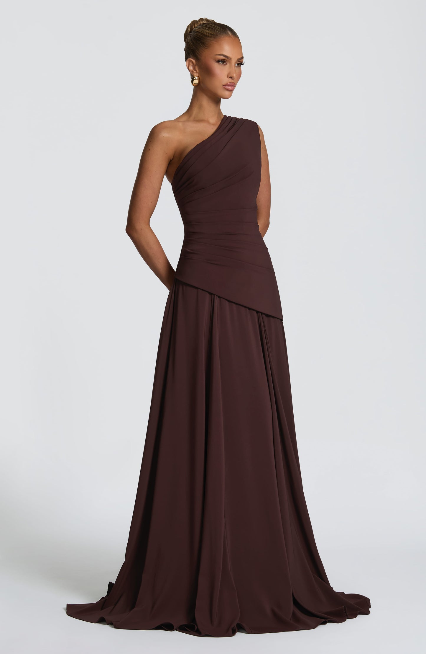 Bianca Maxi Dress Plum Brown