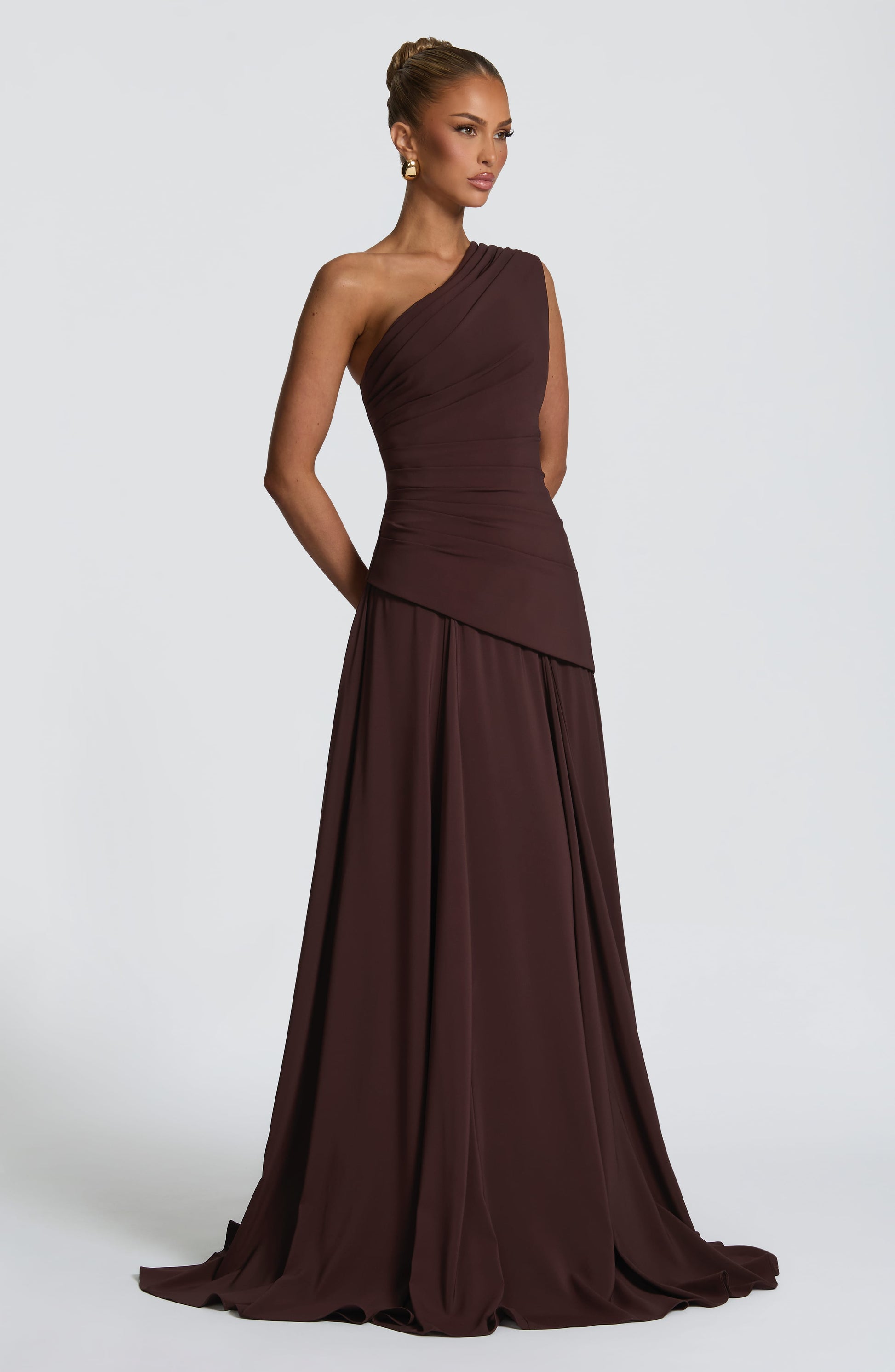 Bianca Maxi Dress Plum Brown