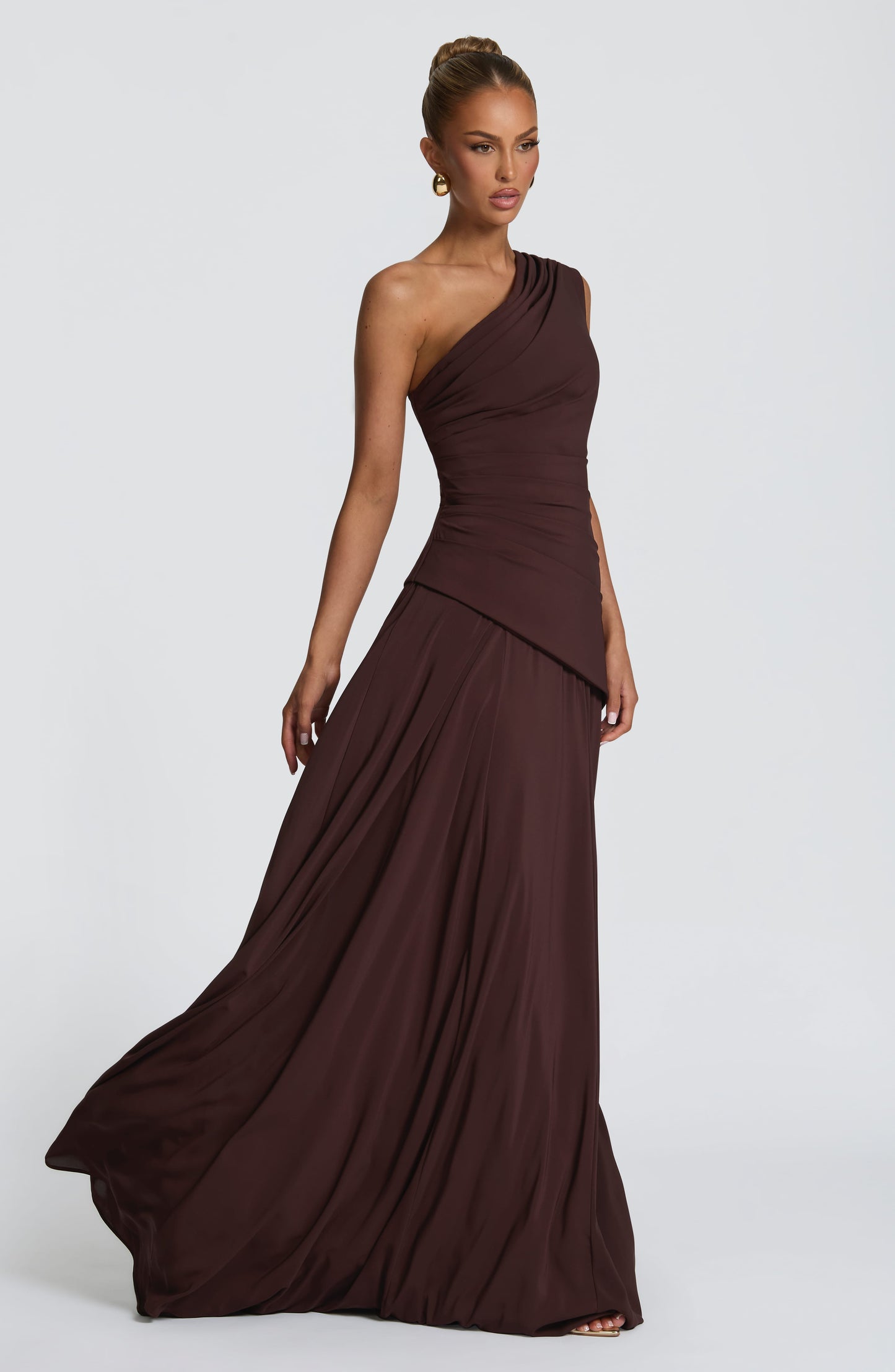 Bianca Maxi Dress Plum Brown