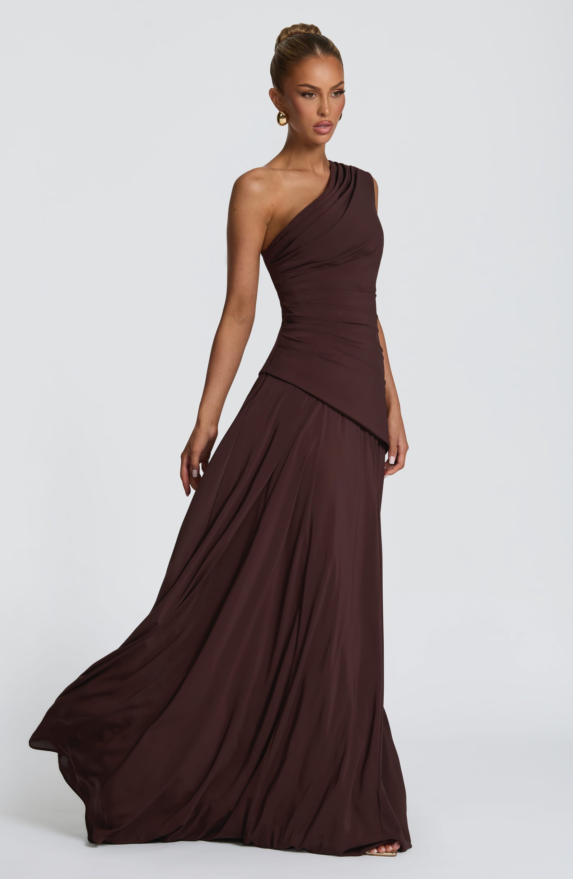 Bianca Maxi Dress Plum Brown