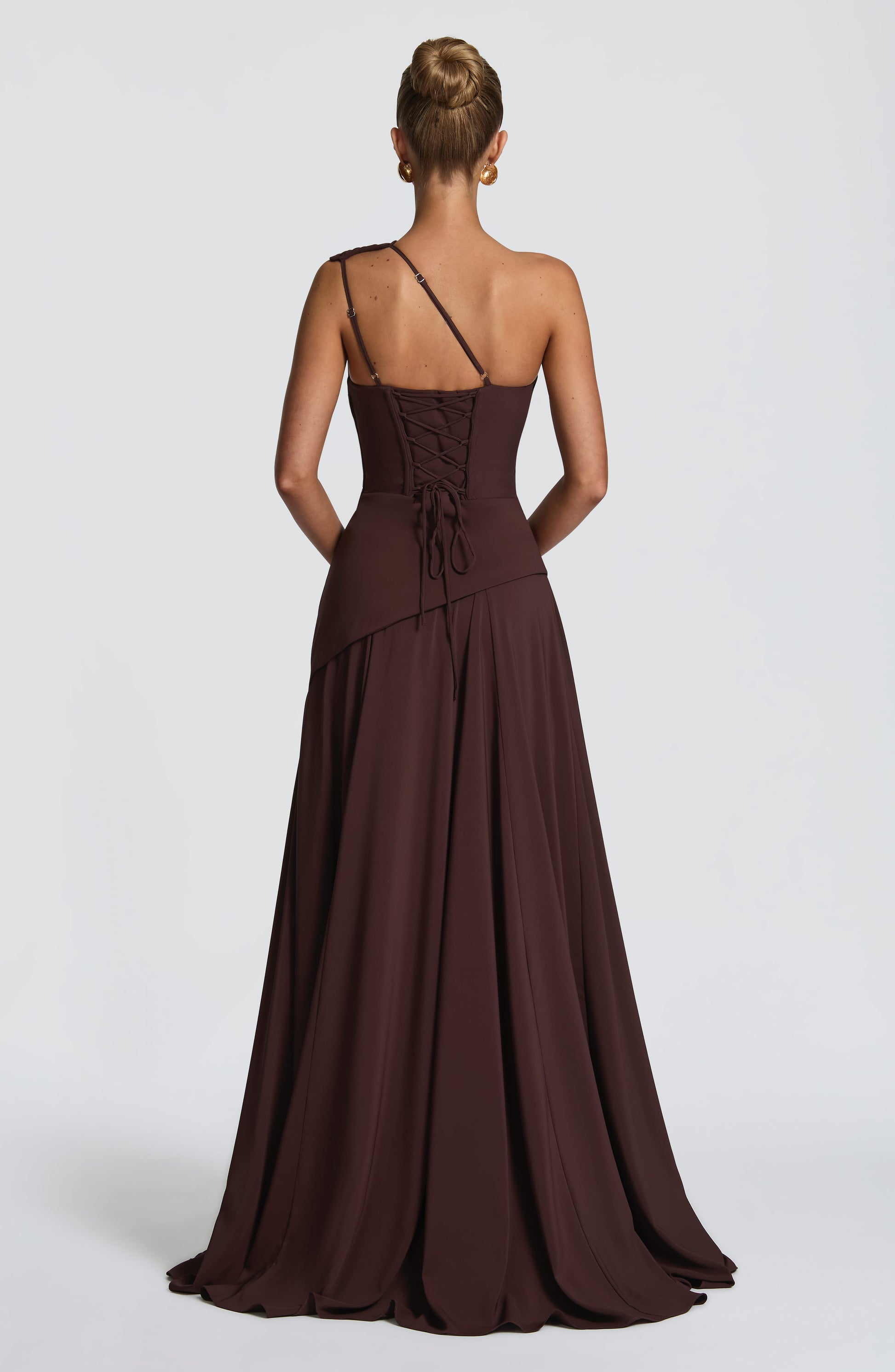 Bianca Maxi Dress Plum Brown