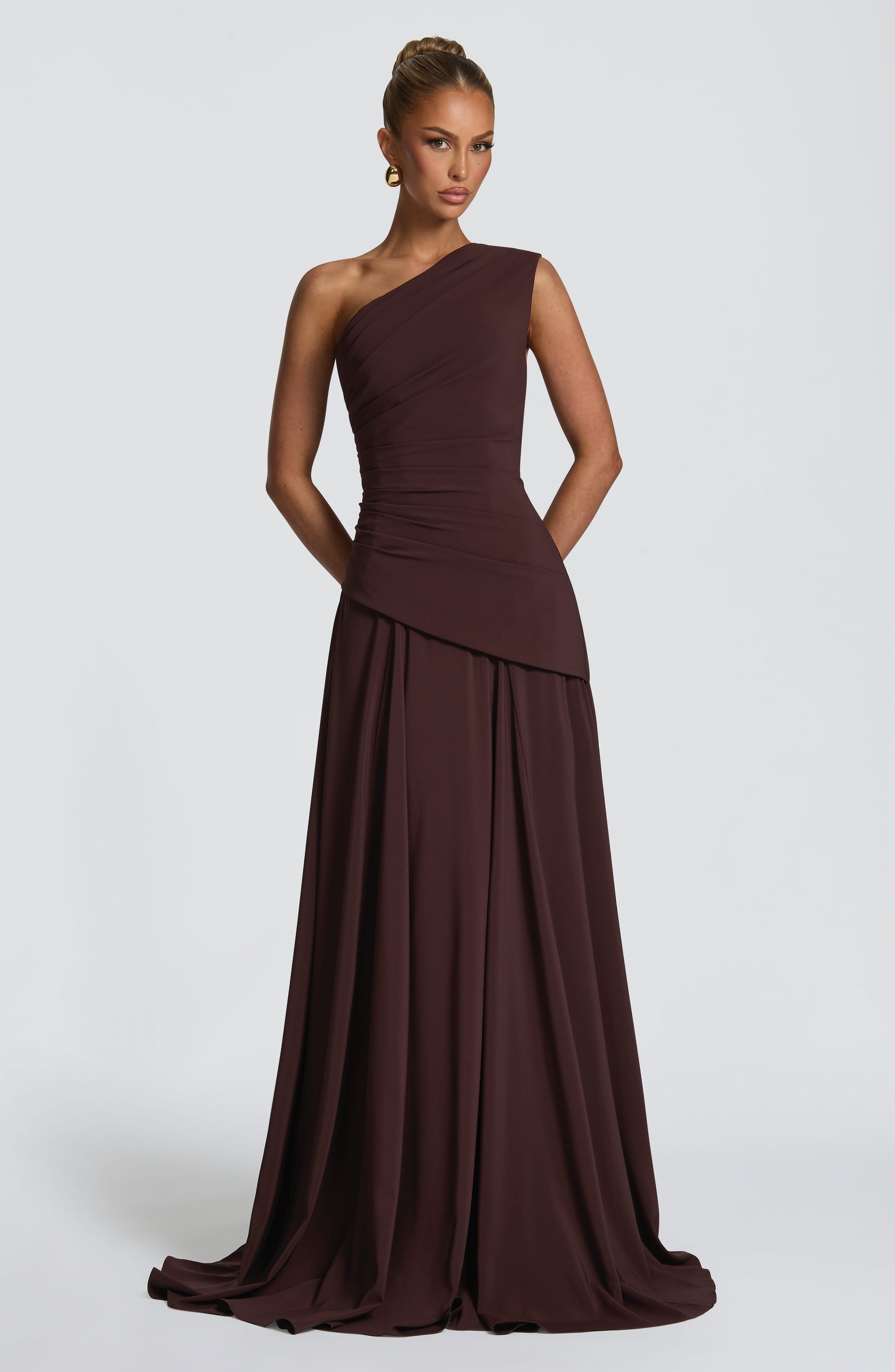 Bianca Maxi Dress Plum Brown