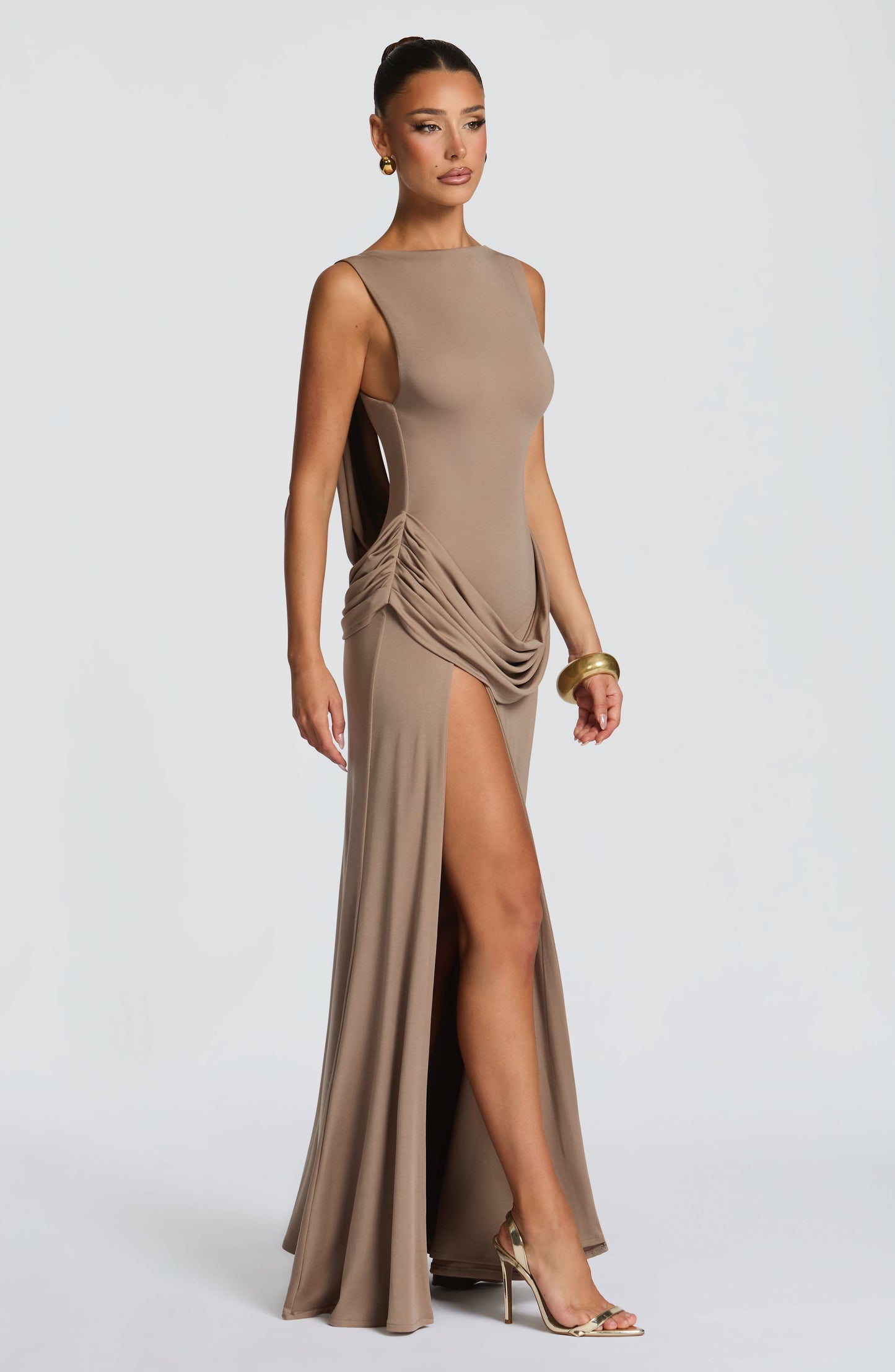 Bruna Maxi Dress Stone