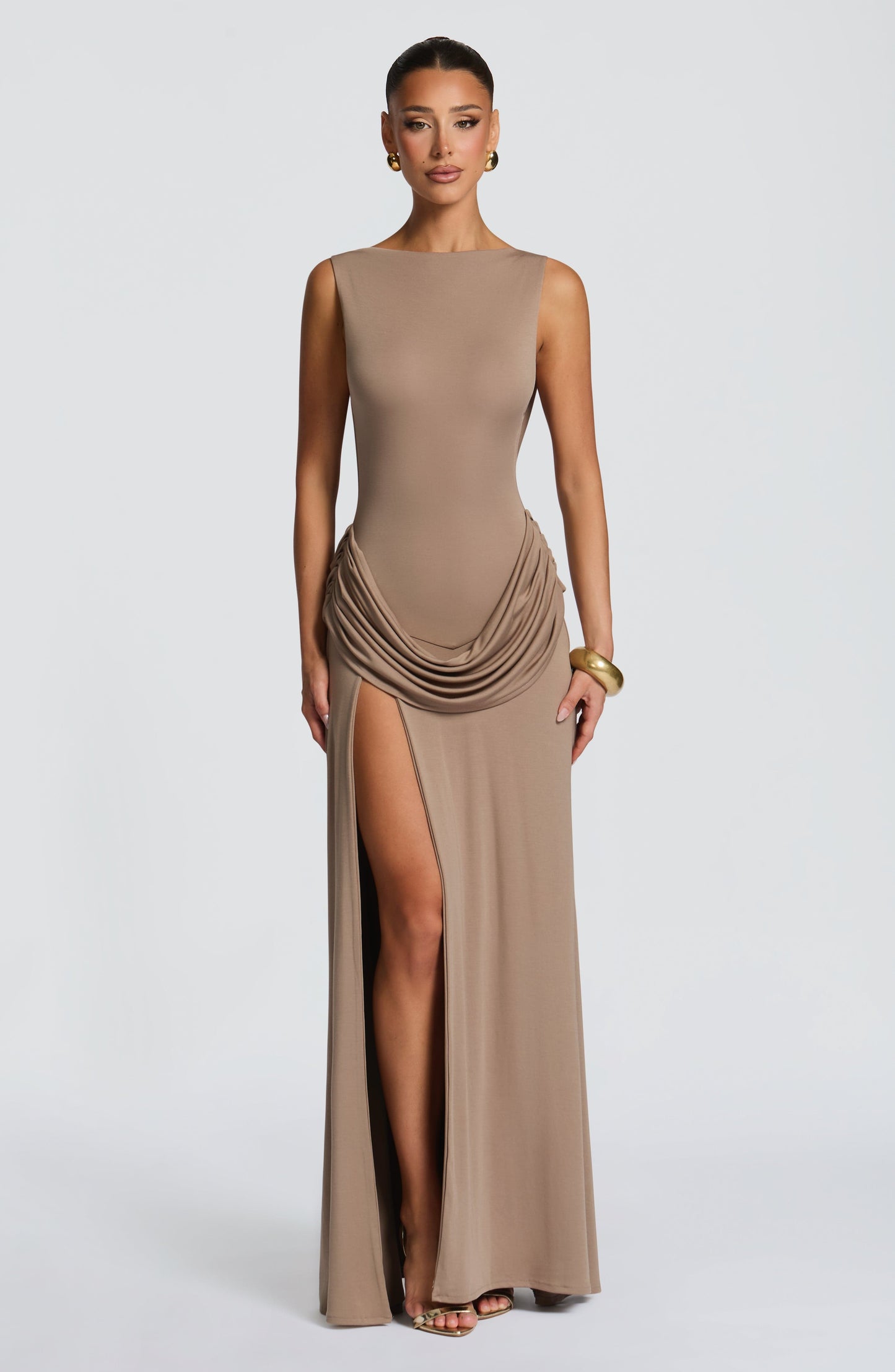 Bruna Maxi Dress Stone