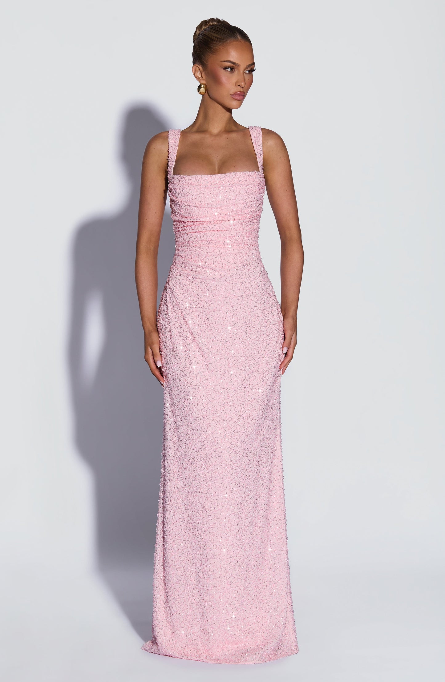 Calanthe Maxi Dress Blush Sparkle