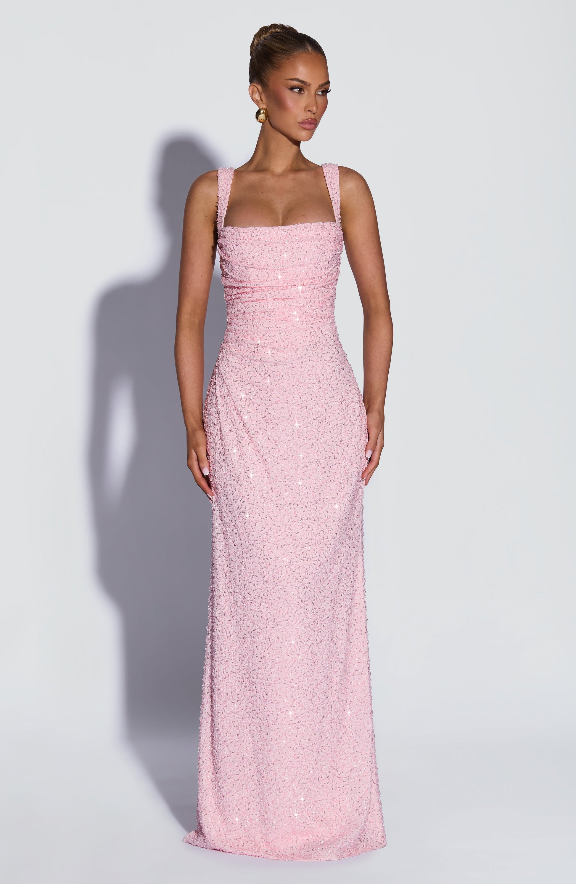 Calanthe Maxi Dress Blush Sparkle