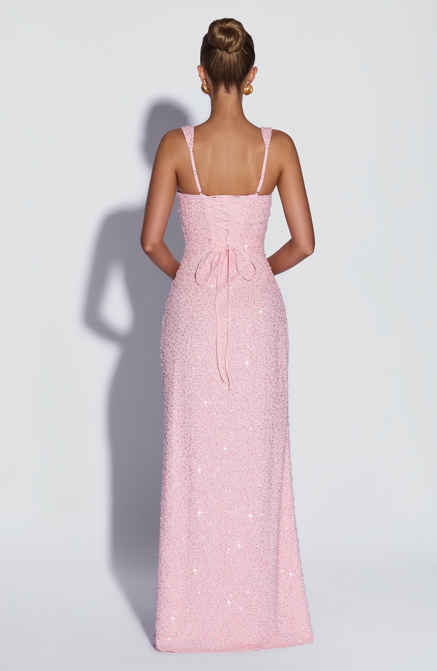 Calanthe Maxi Dress Blush Sparkle