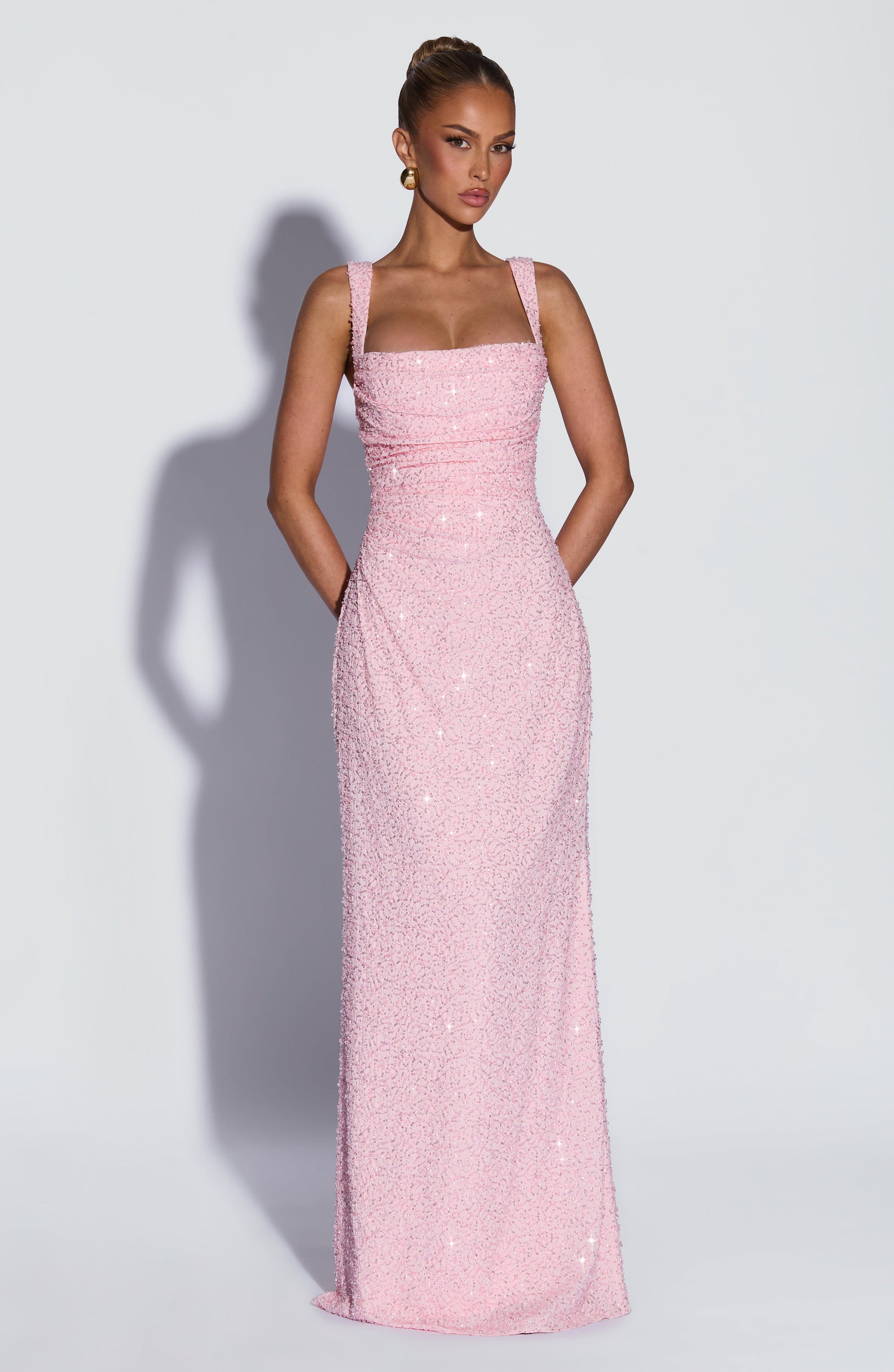 Calanthe Maxi Dress Blush Sparkle