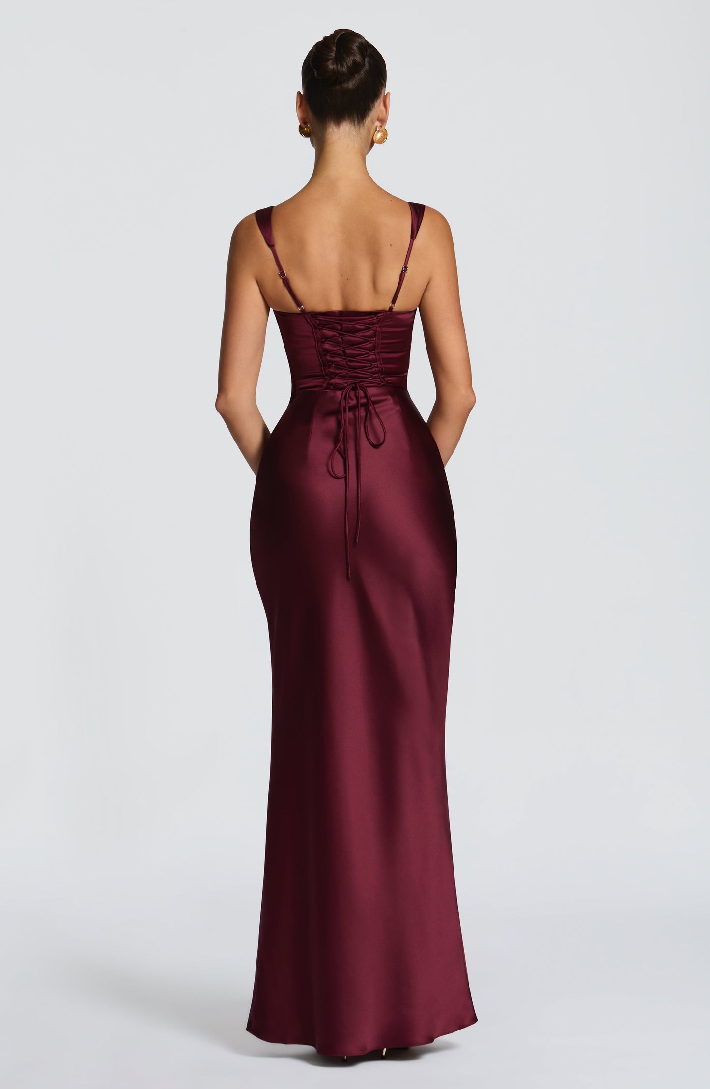Calanthe Maxi Dress Cherry Lacquer