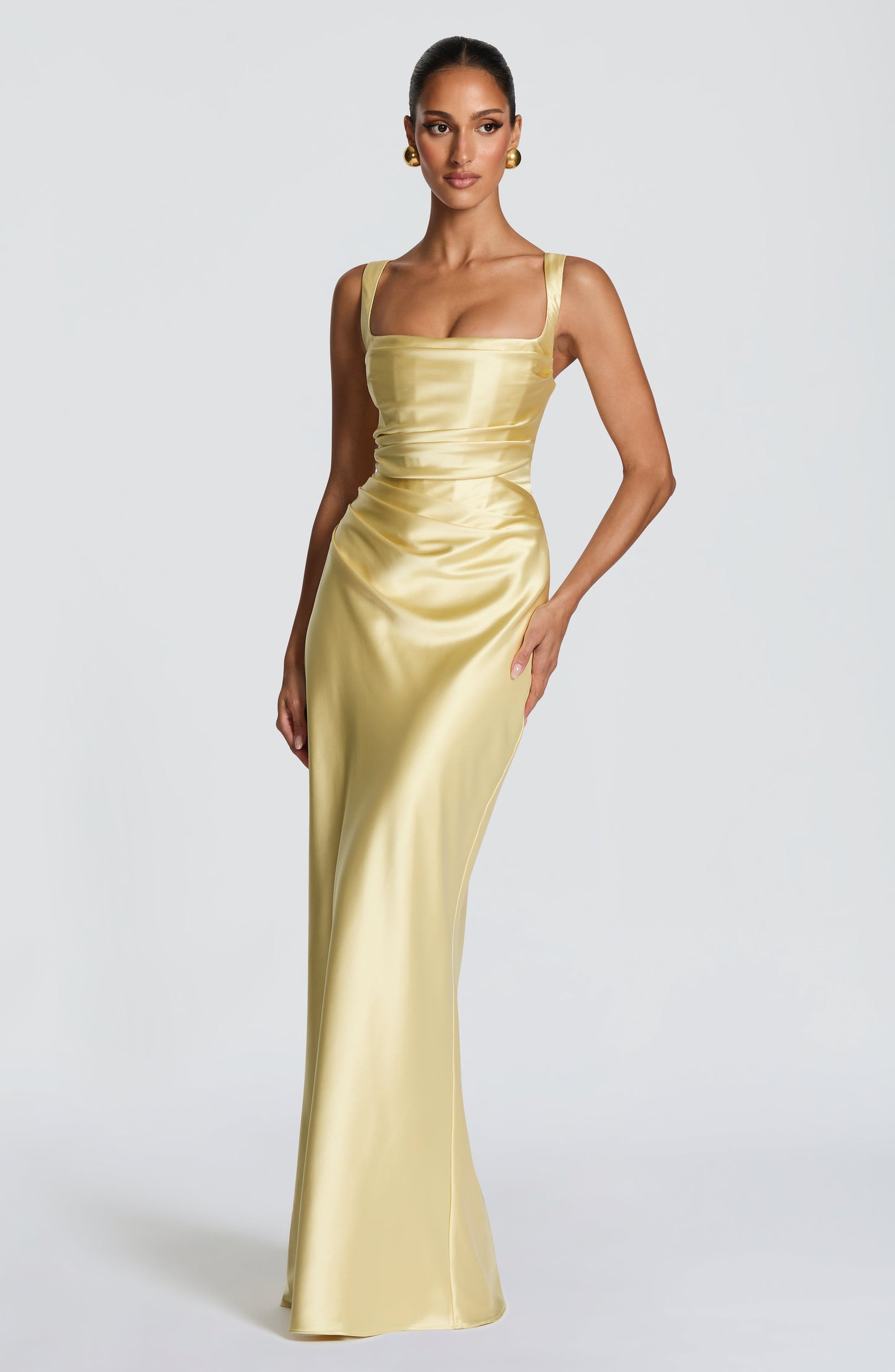 Calanthe Maxi Dress Lemon