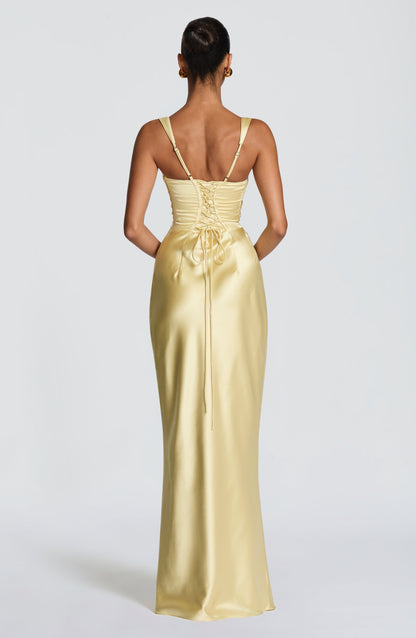 Calanthe Maxi Dress Lemon