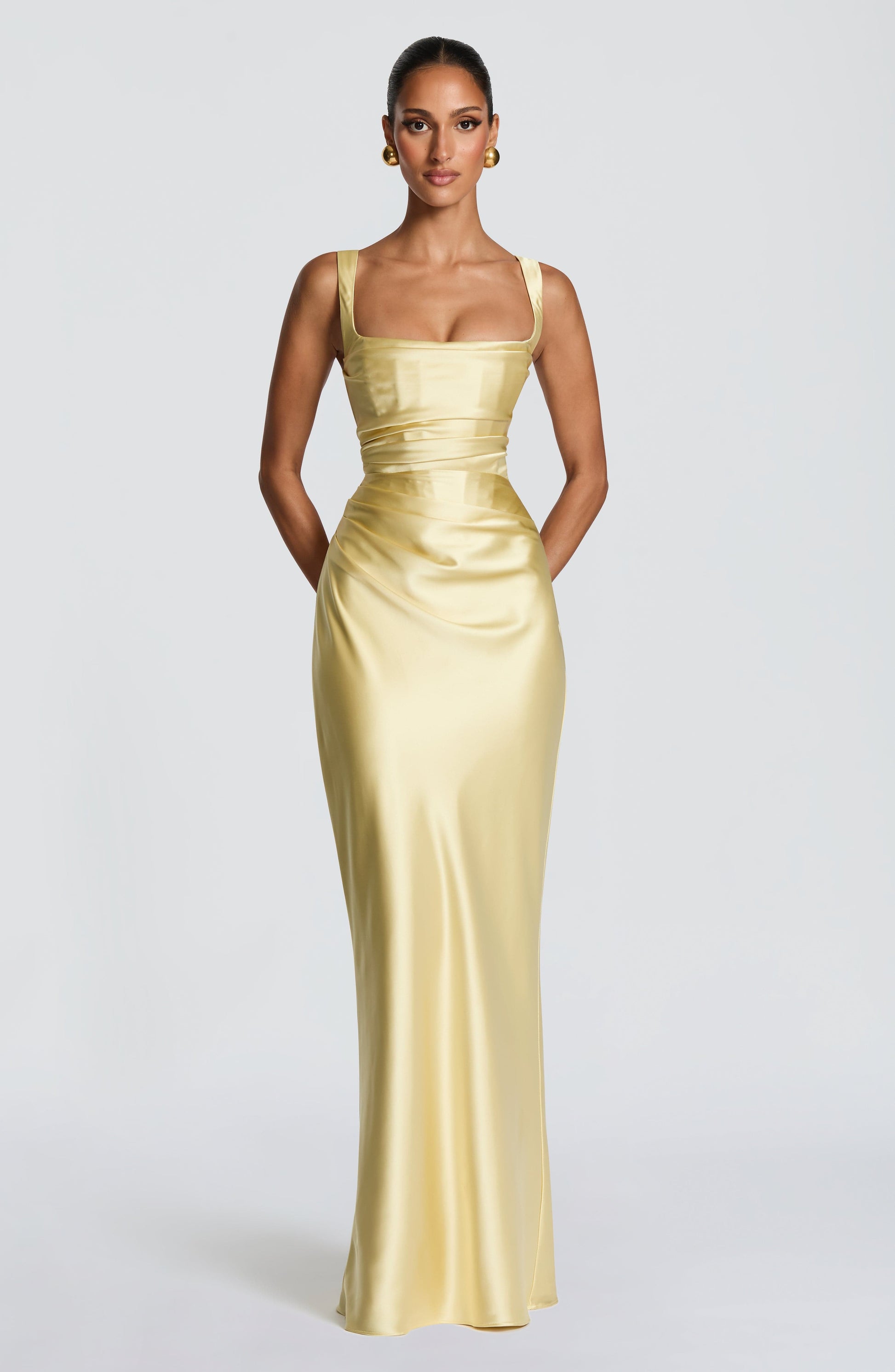 Calanthe Maxi Dress Lemon