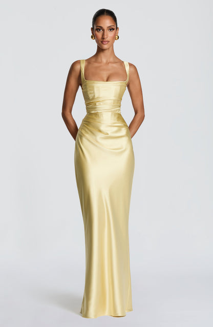 Calanthe Maxi Dress Lemon