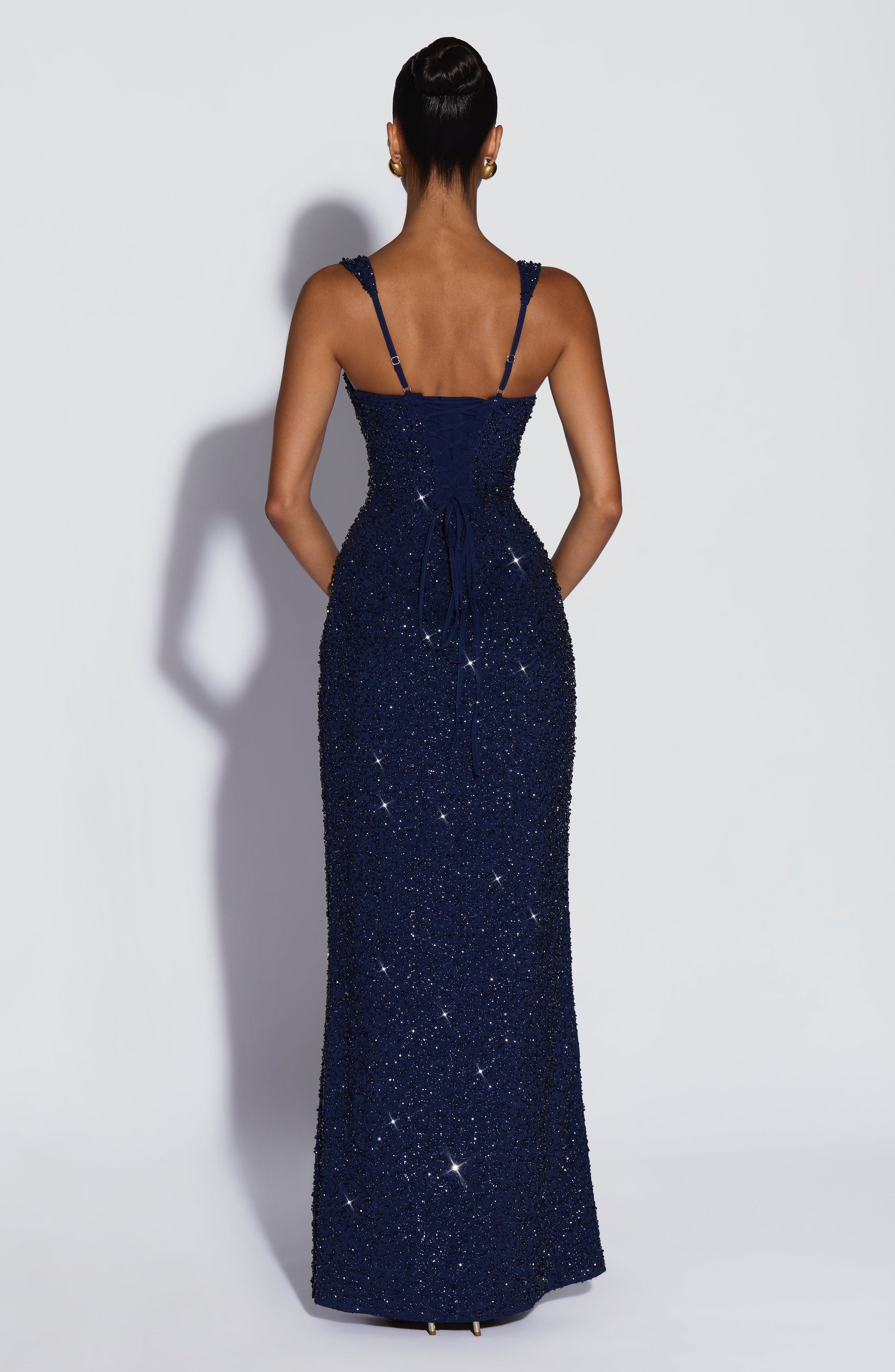Calanthe Maxi Dress Navy Sparkle