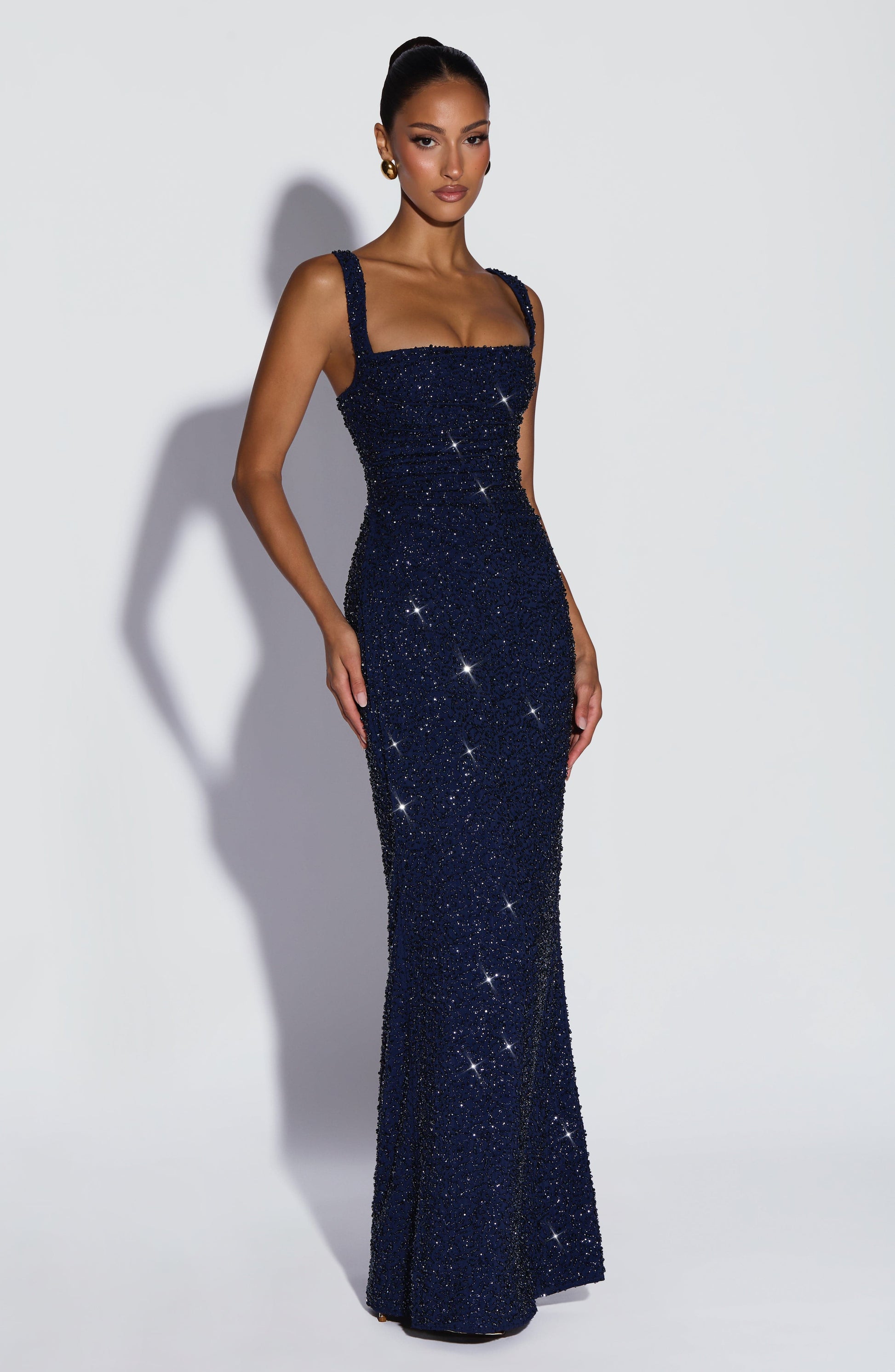 Calanthe Maxi Dress Navy Sparkle