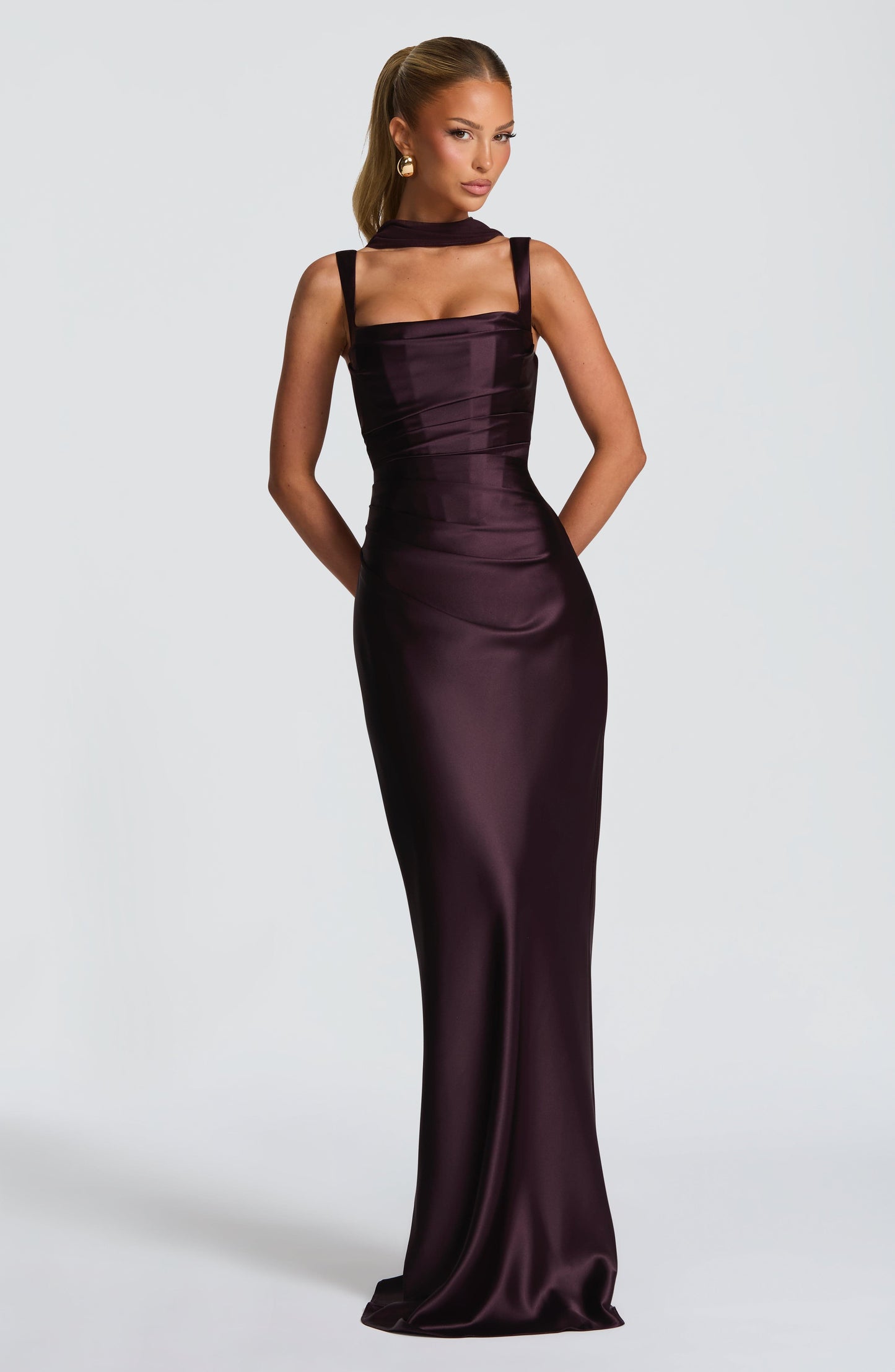 Calanthe Maxi Dress Plum