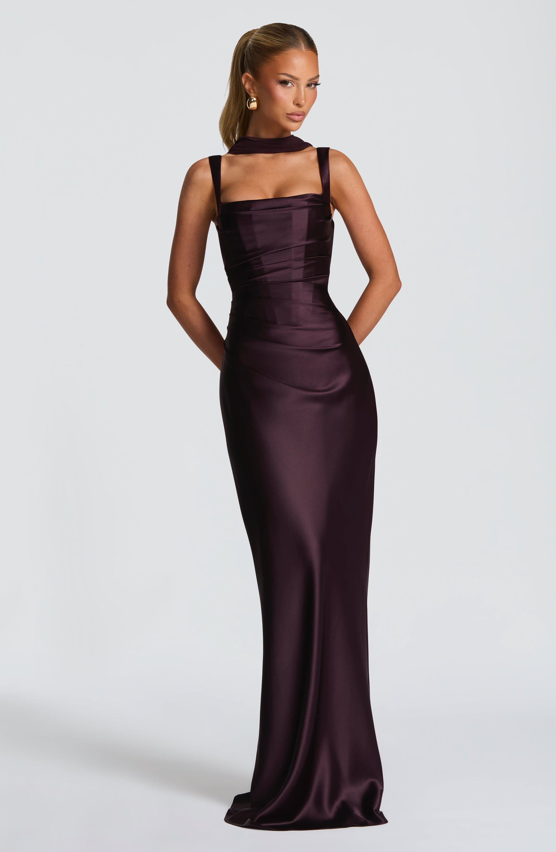 Calanthe Maxi Dress Plum