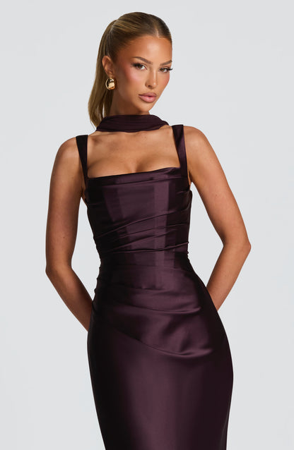Calanthe Maxi Dress Plum
