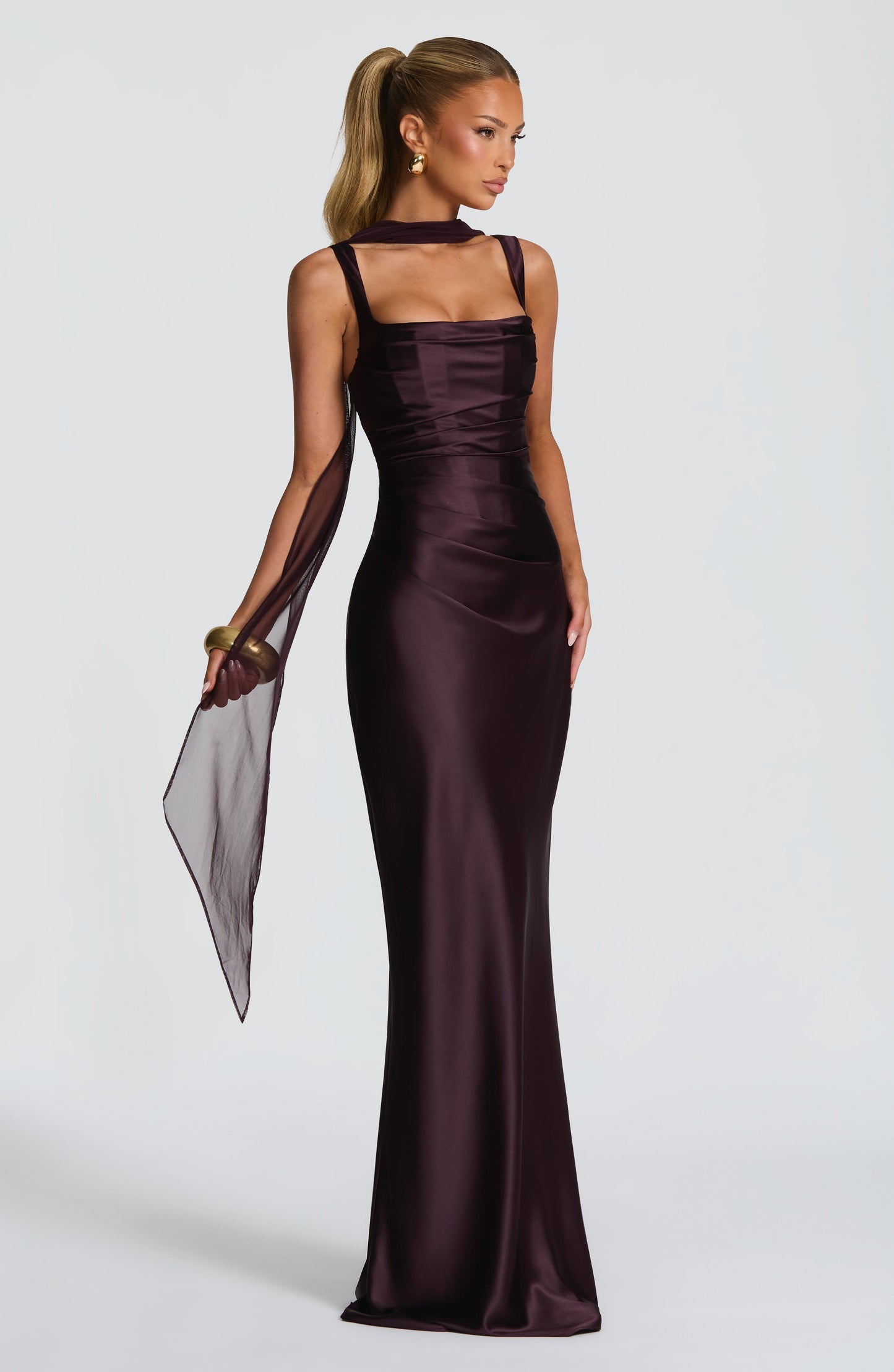 Calanthe Maxi Dress Plum