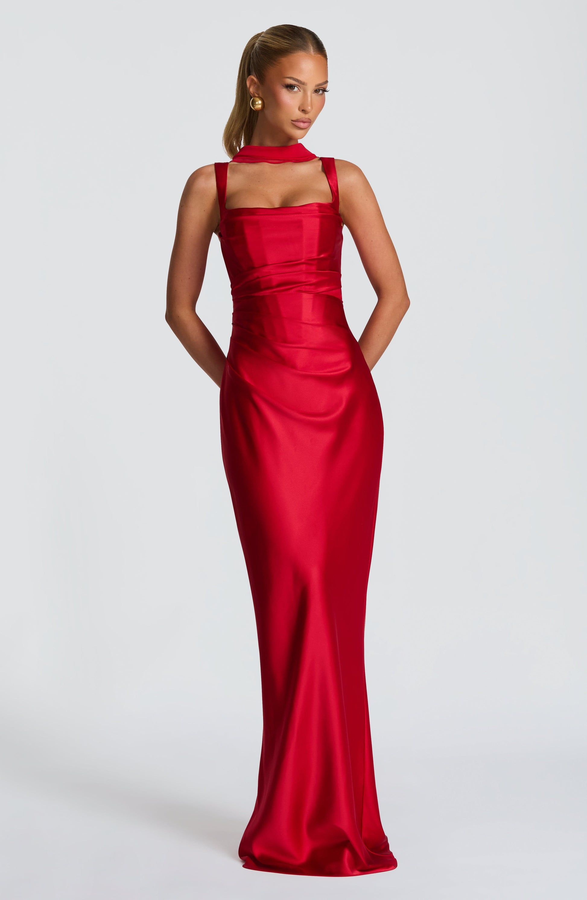Calanthe Maxi Dress Red