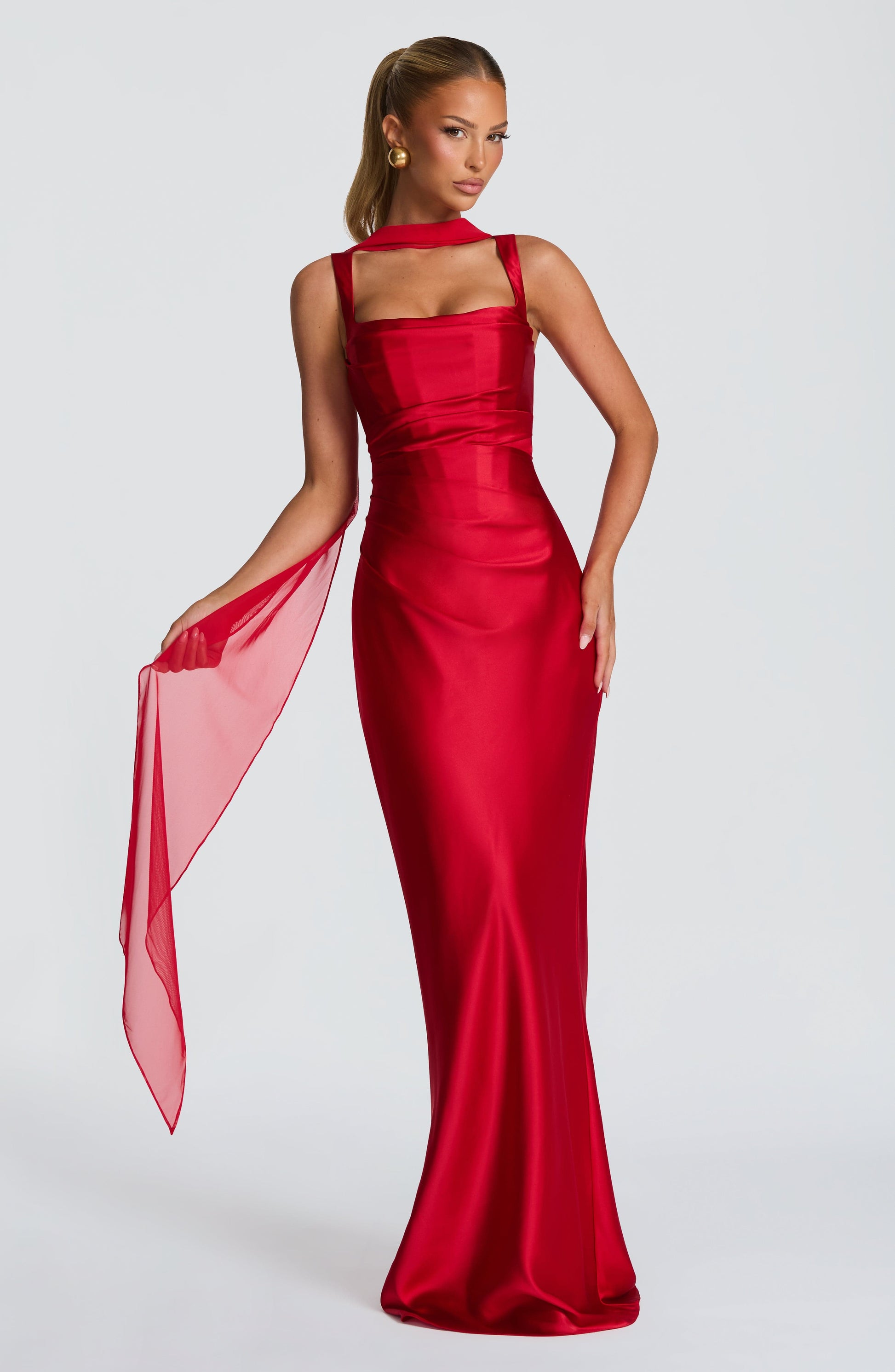 Calanthe Maxi Dress Red