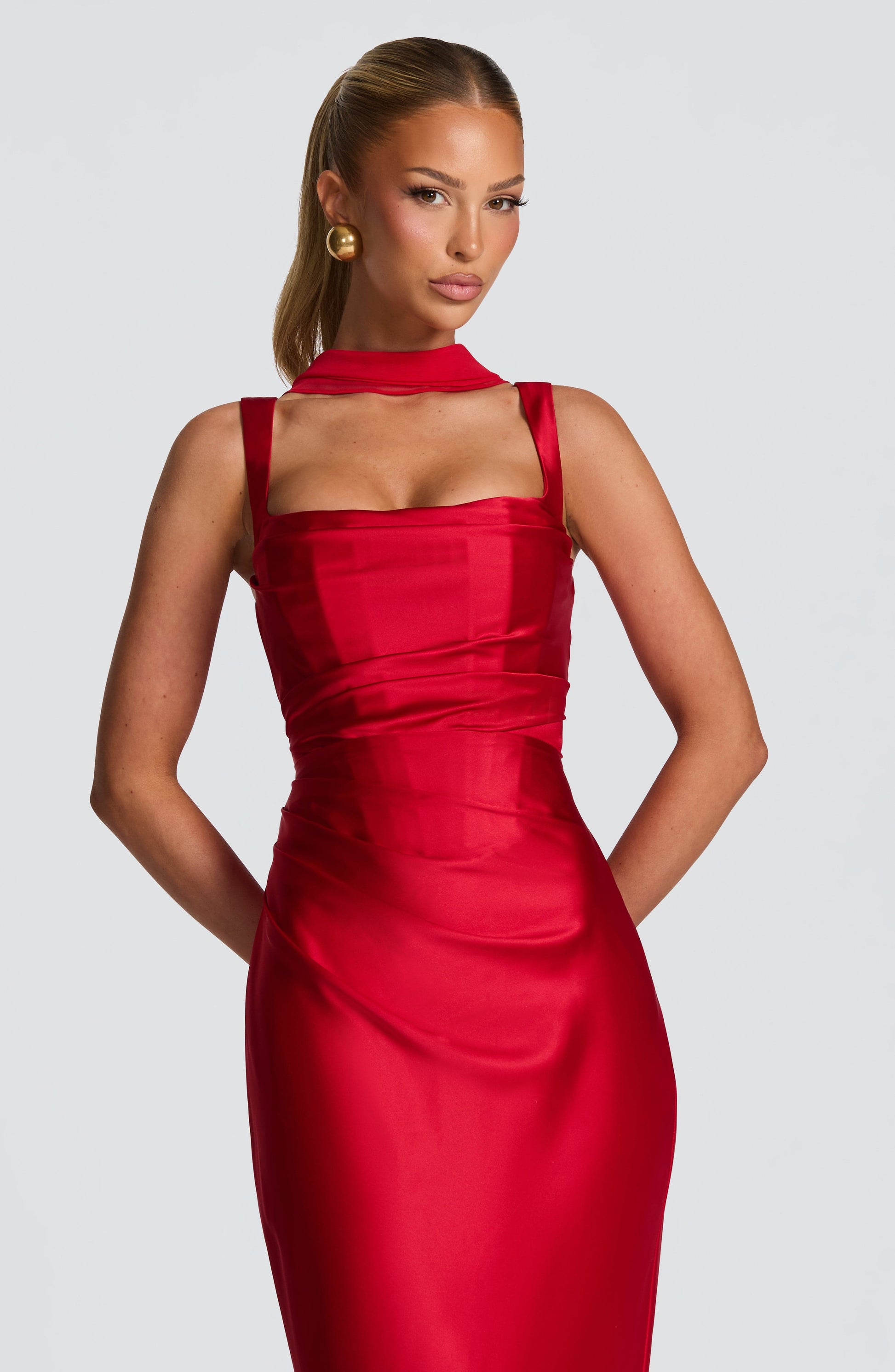 Calanthe Maxi Dress Red
