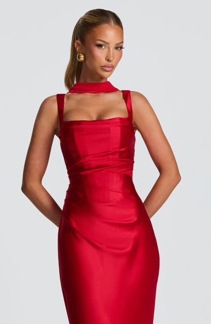Calanthe Maxi Dress Red