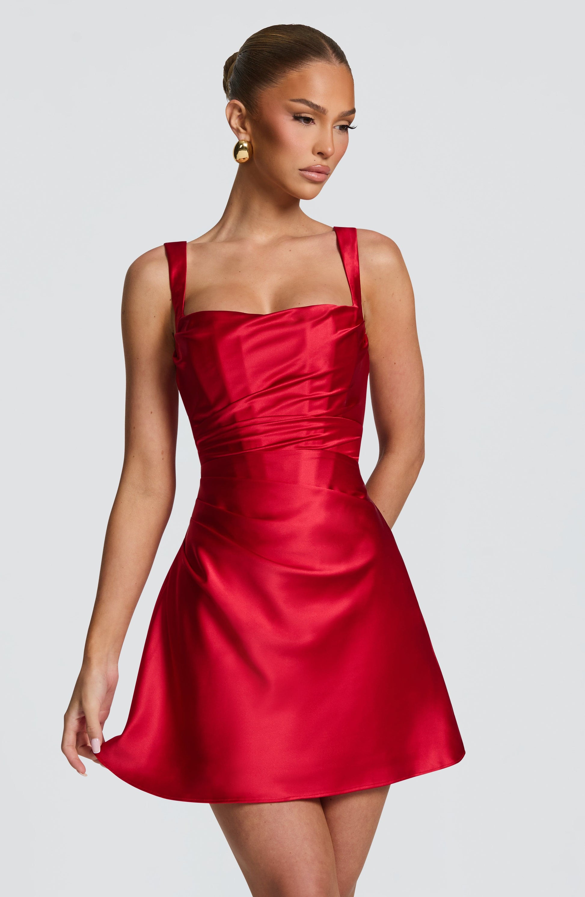 Calanthe Mini Dress Red