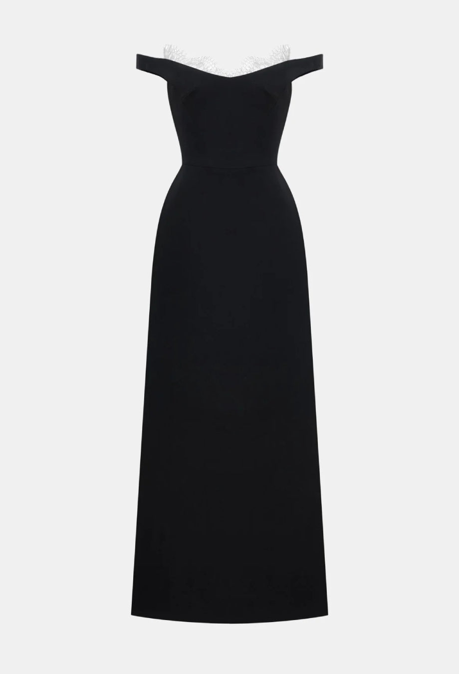 Callista Off-Shoulder Maxi Dress Black