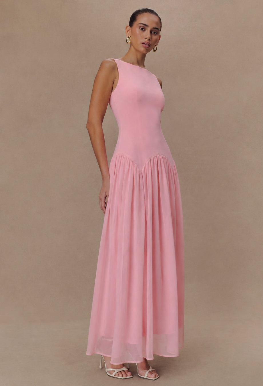 Camella Midi Dress Pink