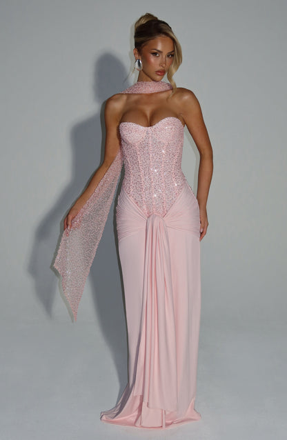 Carina Maxi Dress Blush