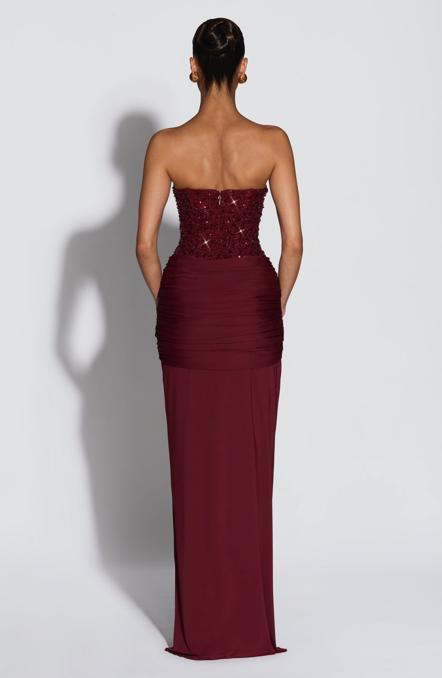 Carina Maxi Dress Burgundy