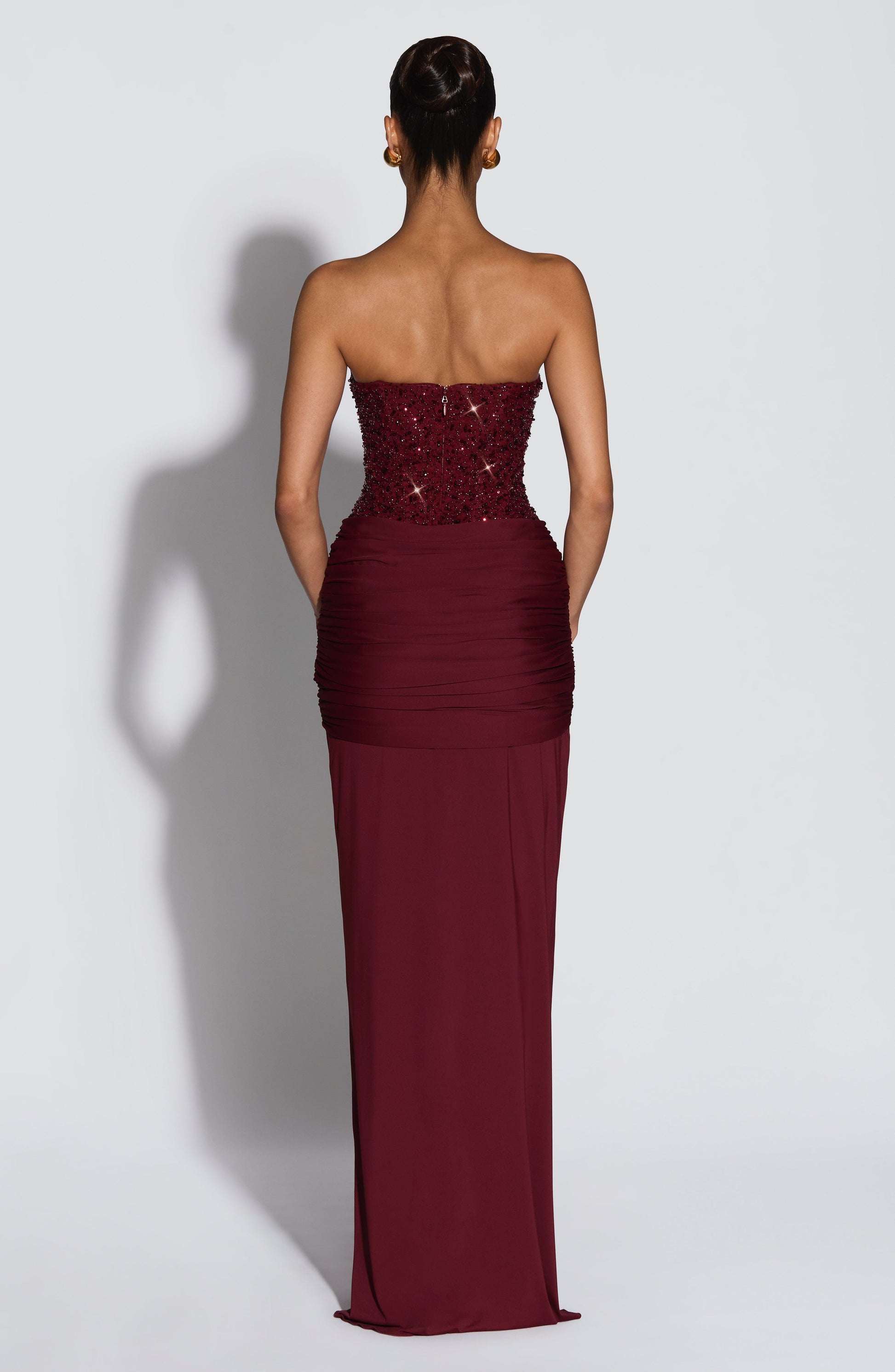 Carina Maxi Dress Burgundy