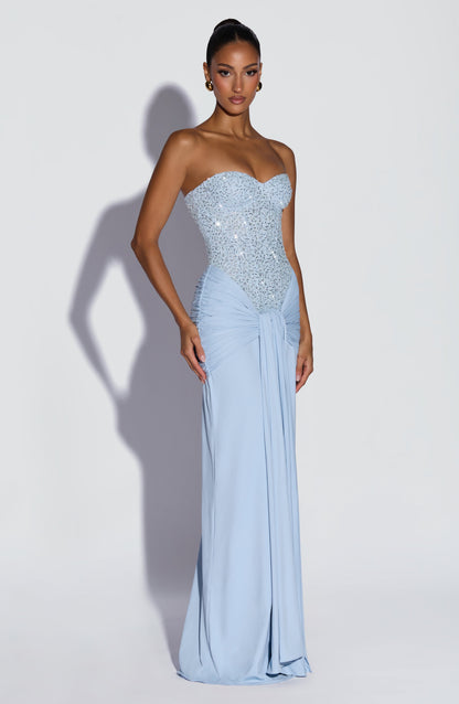 Carina Maxi Dress Glacier Blue
