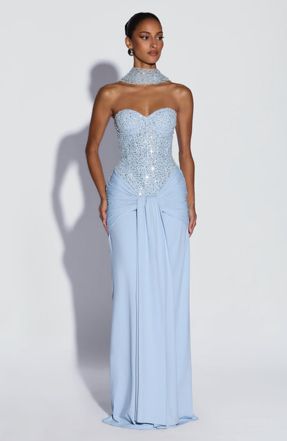 Carina Maxi Dress Glacier Blue